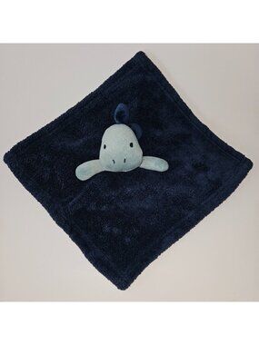 Baby Gear Blue Dinosaur Lovey Soft Fleece Baby Toy 12.5"x12.5"